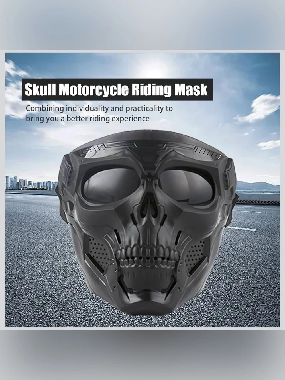 Motorcycle helmet riding goggles anti-fog face mask